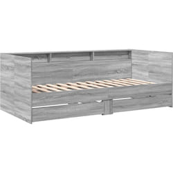 Vidaxl - Lit de jour avec tiroirs sans matelas sonoma gris 100x200 cm