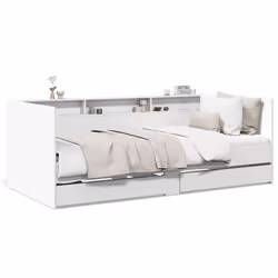 VidaXL 3280846, lit sofa, Blanc, Bois, 2030 mm, 1015 mm, 730 mm