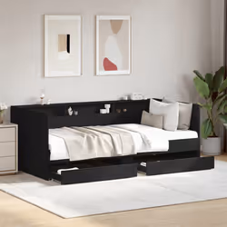 VidaXL 3280847 canapé lit sofa Noir