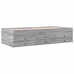 VidaXL 3280872 canapé lit sofa Gris, Chêne