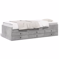 VidaXL 3280884, lit sofa, Gris, Bois, 1930 mm, 930 mm, 455 mm