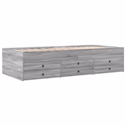 VidaXL 3280886 canapé lit sofa Gris, Chêne