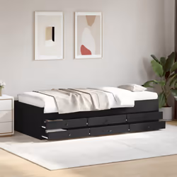 VidaXL 3280889 canapé lit sofa Noir
