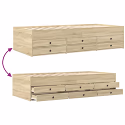 VidaXL 3280890 canapé lit sofa Chêne - Vue supplémentaire 7