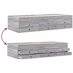 VidaXL 3280893 canapé lit sofa Gris, Chêne - Vue supplémentaire 7