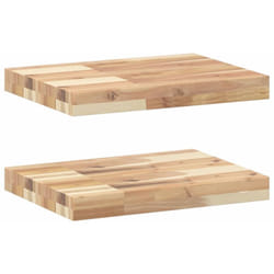 Tagères flottantes 2 pcs 40x30x4 cm acacia massif non traité Vidaxl