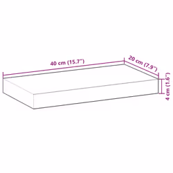 VidaXL 3279587 étagères Bois d'acacia - Vue supplémentaire 7