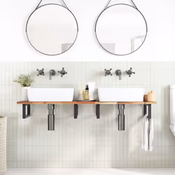 VidaXL 3279691 miroir de salle de bain et armoire de rangement pour évier
