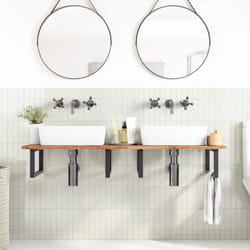 vidaXL Dessus de meuble de salle de bain finition à l'huile 160x50x2cm