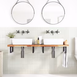 VidaXL 3279707 miroir de salle de bain et armoire de rangement pour évier - Vue supplémentaire 2
