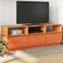 vidaXL Meuble TV cire marron 140x37x50 cm bois pin massif