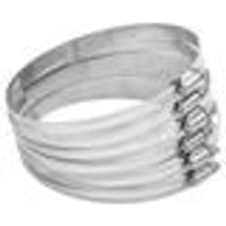 vidaXL Colliers de serrage 6 pcs 91-110 mm acier inoxydable 304
