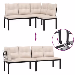 VidaXL 4008563 banc de jardin Acier - Vue supplémentaire 6