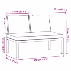 VidaXL 4008570 banc de jardin Aluminium - Vue supplémentaire 8