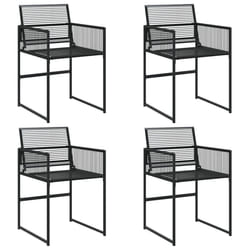 VidaXL 4008578 chaise d'extérieur Terrace Polyuréthane, Acier Noir