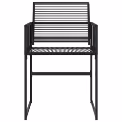 VidaXL 4008578 chaise d'extérieur Terrace Polyuréthane, Acier Noir - Vue supplémentaire 4