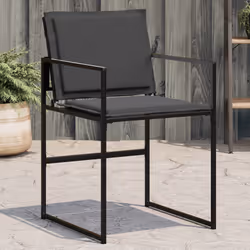 VidaXL 4008584 chaise d'extérieur Terrace Siège rembourré Acier, Textile Gris
