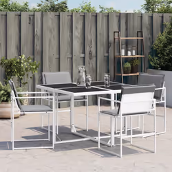 VidaXL 4008587 chaise d'extérieur Terrace Siège rembourré Acier, Textile Gris
