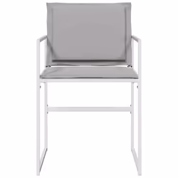 VidaXL 4008587 chaise d'extérieur Terrace Siège rembourré Acier, Textile Gris - Vue supplémentaire 4