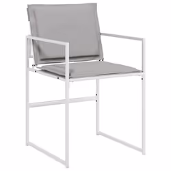 VidaXL 4008587 chaise d'extérieur Terrace Siège rembourré Acier, Textile Gris - Vue supplémentaire 5