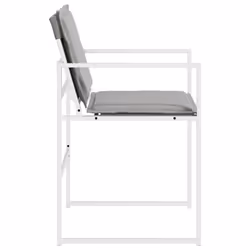 VidaXL 4008587 chaise d'extérieur Terrace Siège rembourré Acier, Textile Gris - Vue supplémentaire 6