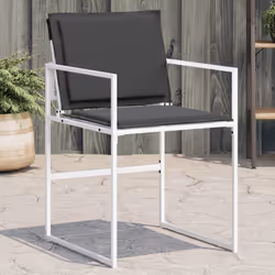 VidaXL 4008590 chaise d'extérieur Terrace Siège rembourré Acier, Textile Anthracite