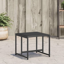 Vidaxl - Tabourets de jardin 4 pcs noir acier et textilène