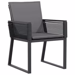 VidaXL 4008115 chaise d'extérieur Terrace Siège rembourré Polyuréthane, Acier Anthracite - Vue supplémentaire 4