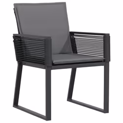 VidaXL 4008116 chaise d'extérieur Terrace Siège rembourré Polyuréthane, Acier Anthracite - Vue supplémentaire 4