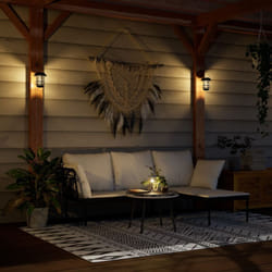 Lanternes murales solaires d'extérieur 2 pcs blanc - Vidaxl
