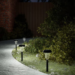 Vidaxl - Lampes solaires d'allées et piquets de sol 12 pcs blanc