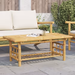Cette table basse en bambou sera un supplément pratique et décoratif à votre décoration intérieure. Stable et durable : la ta ...