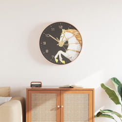 Vidaxl - Horloge murale doré et blanc Ø29,5 cm polystyrène et verre