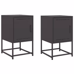 VidaXL 846447, Noir, Acier, 360 mm, 390 mm, 605 mm, 2 pièce(s)