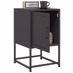 VidaXL 846447 Table de nuit et table de chevet Noir - Vue supplémentaire 4