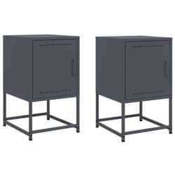 VidaXL 846451 Table de nuit et table de chevet Anthracite