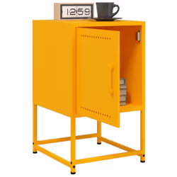 VidaXL 846452 Table de nuit et table de chevet Jaune - Vue supplémentaire 4