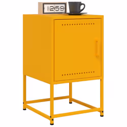 VidaXL 846452 Table de nuit et table de chevet Jaune - Vue supplémentaire 5
