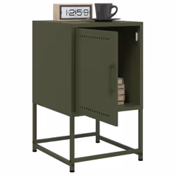 VidaXL 846455 Table de nuit et table de chevet Olive - Vue supplémentaire 5