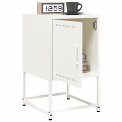 VidaXL 846457 Table de nuit et table de chevet Blanc - Vue supplémentaire 4