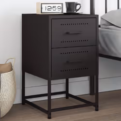 VidaXL 846458 Table de nuit et table de chevet Noir