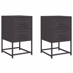 VidaXL 846459, Noir, Acier, 360 mm, 390 mm, 605 mm, 2 pièce(s)