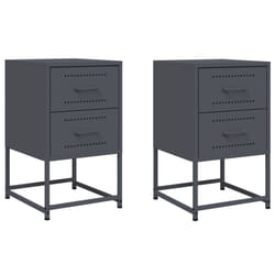 VidaXL 846463 Table de nuit et table de chevet Anthracite