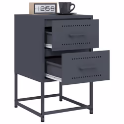 VidaXL 846463 Table de nuit et table de chevet Anthracite - Vue supplémentaire 4