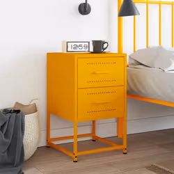 VidaXL 846464 Table de nuit et table de chevet Jaune