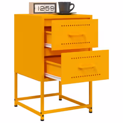 VidaXL 846464 Table de nuit et table de chevet Jaune - Vue supplémentaire 5