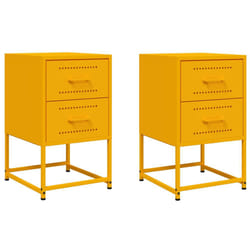 VidaXL 846465 Table de nuit et table de chevet Jaune
