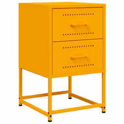 VidaXL 846465 Table de nuit et table de chevet Jaune - Vue supplémentaire 5