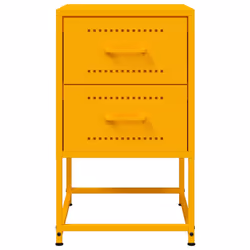 VidaXL 846465 Table de nuit et table de chevet Jaune - Vue supplémentaire 6