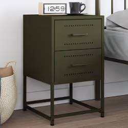 VidaXL 846467 Table de nuit et table de chevet Olive